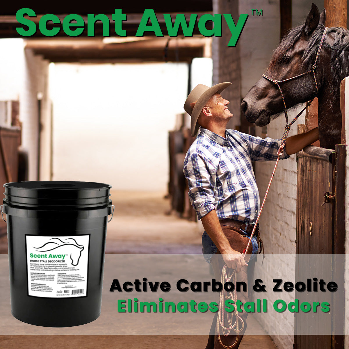 Odorcide Éliminateur d'odeurs Barn & Stable pour une odeur forte –  Fournitures pour bétail et cheval pour éliminer les odeurs – Désodorisant  sans